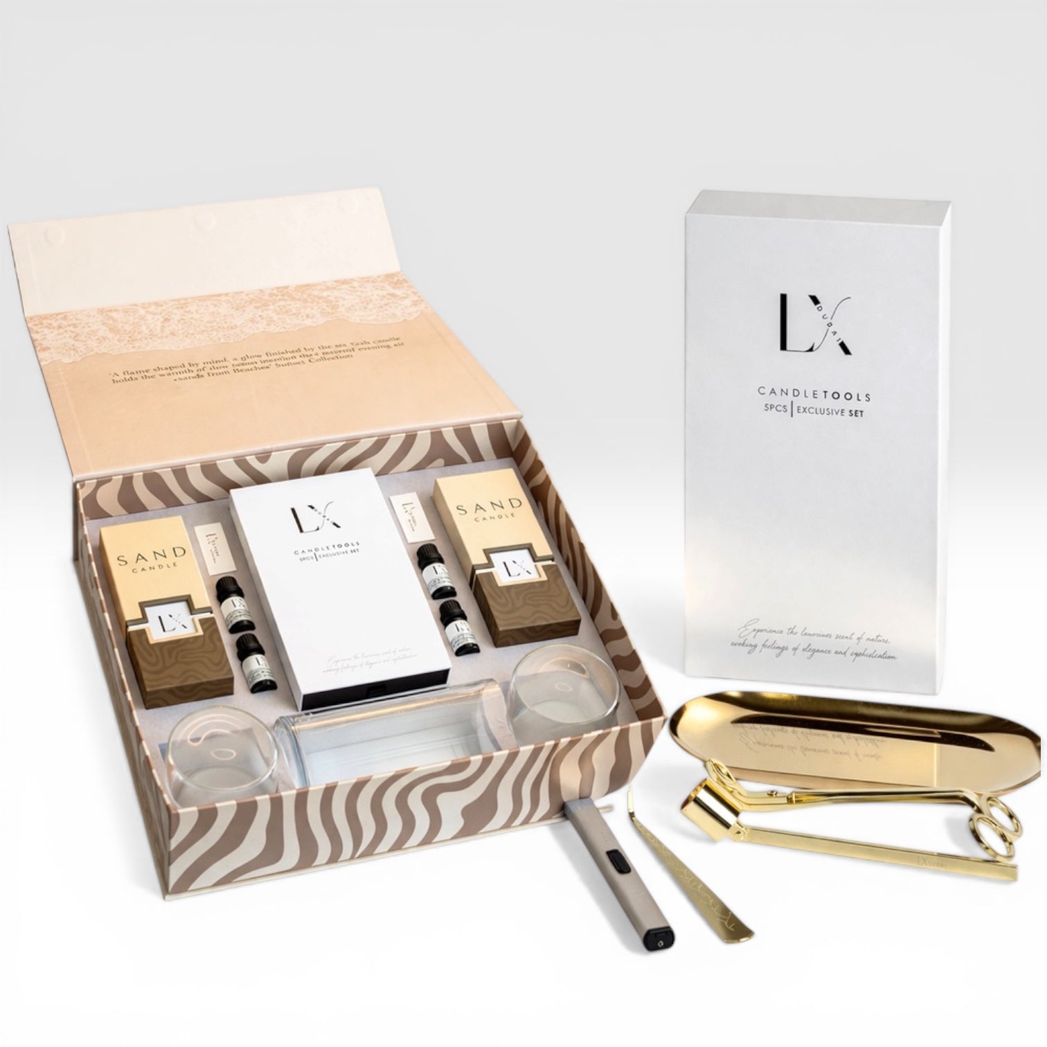 LX Sand Candle Gift Box – Gold Edition